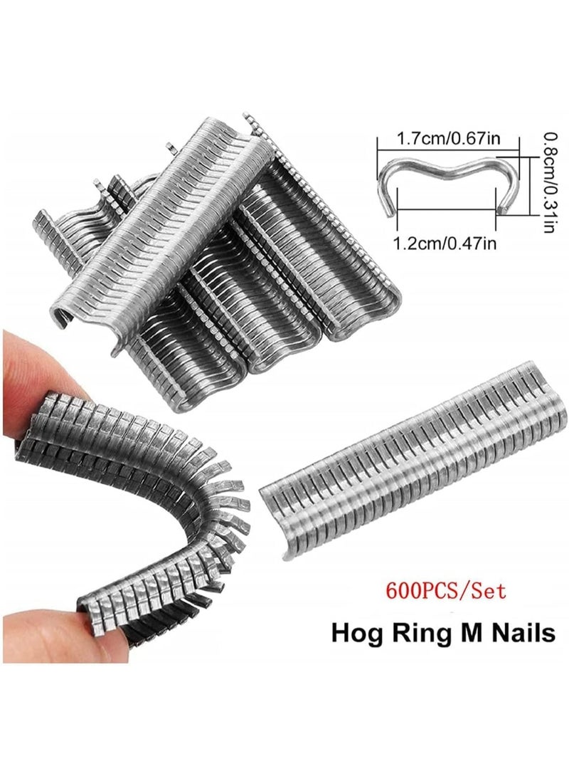 Galvanized steel nails for nail ring pliers, multifunctional cage clamp pig ring pliers kit - Image 2